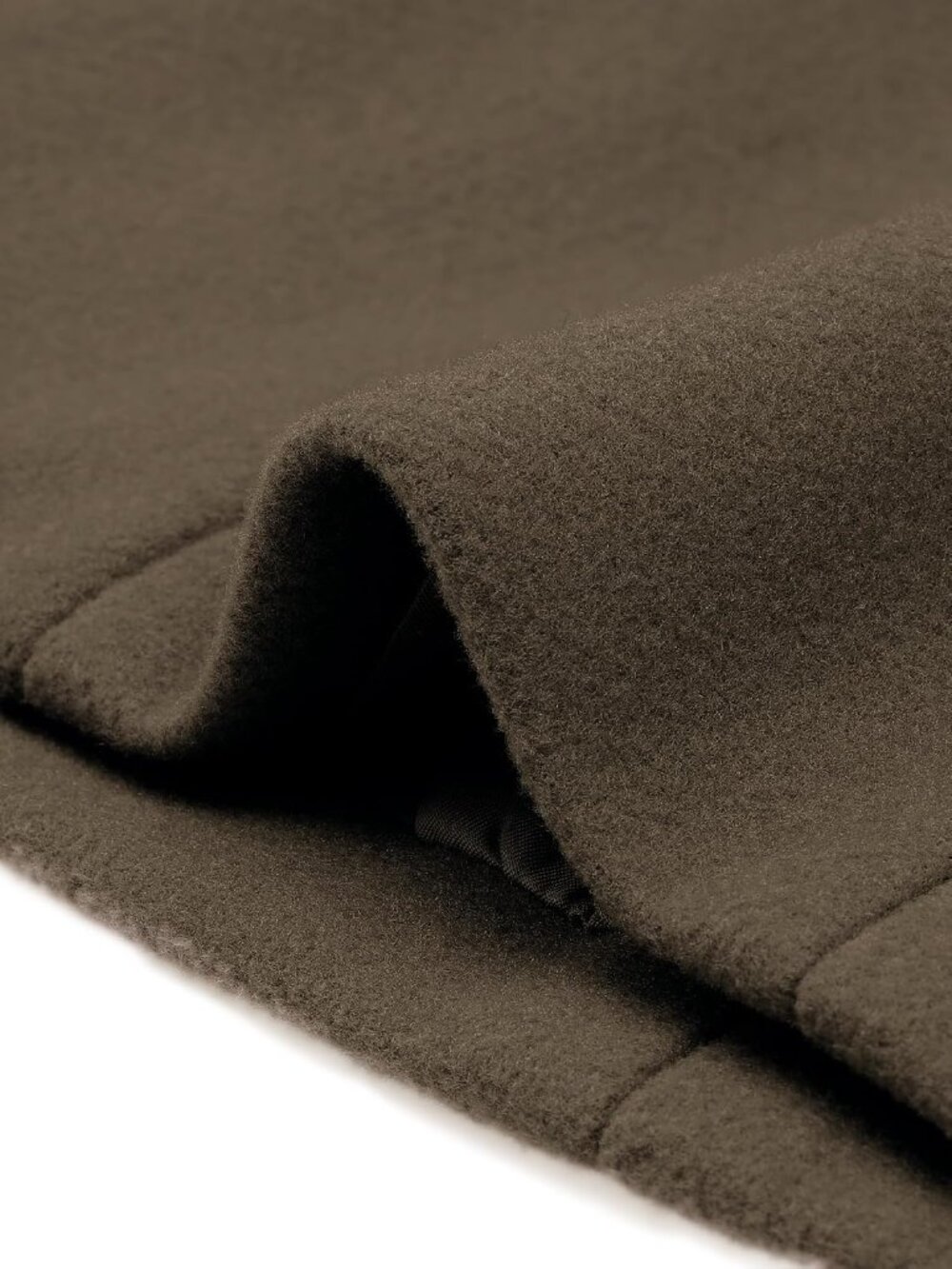 Women's Coffee 100% Polyester Single Breasted Fully Lined Mid-Length Pea Coat - Picture 5 of 5